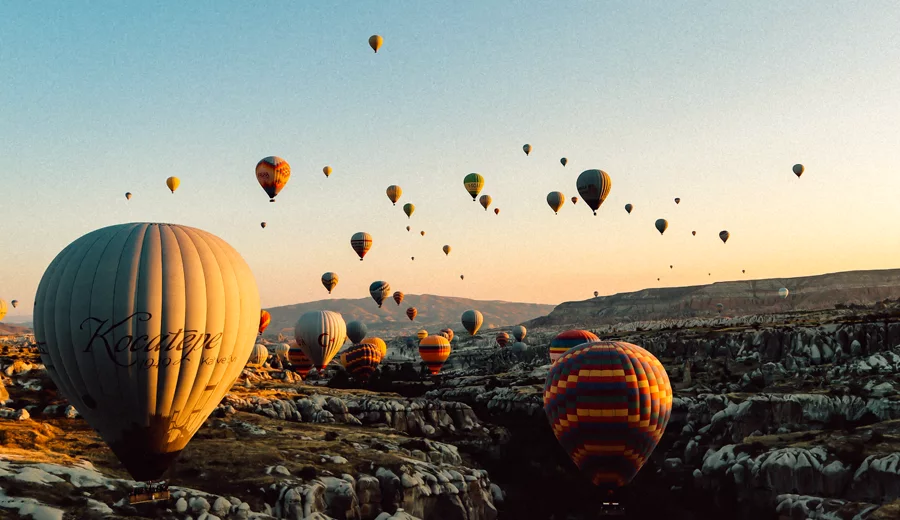 Heißluftballon Festival in der Türkei