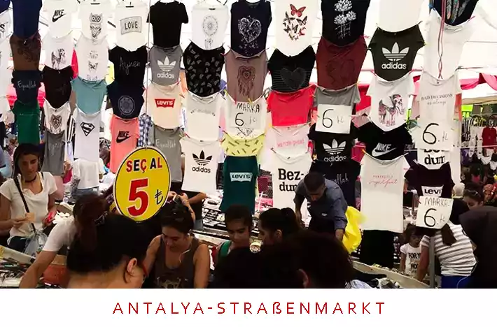 Markt für gefälschte Produkte in Antalya