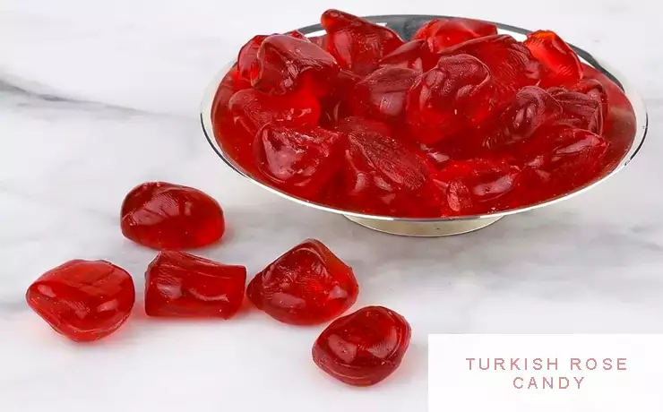 Türkische Rosenbonbons