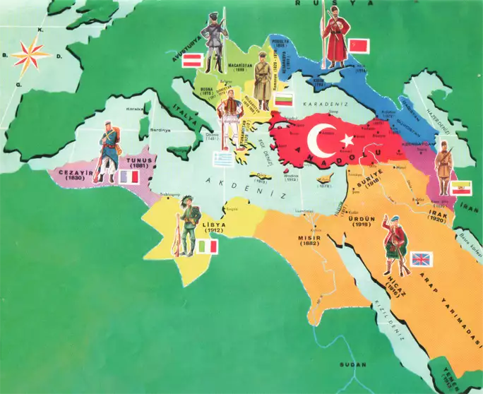 Karte des Osmanischen Reiches