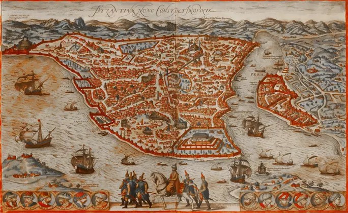 Karte von Konstantinopel