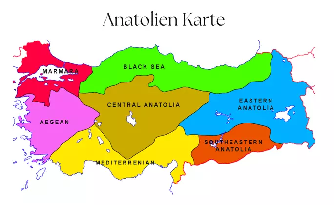 Anatolien Karte