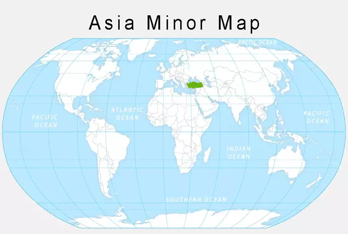 Karte von Kleinasien