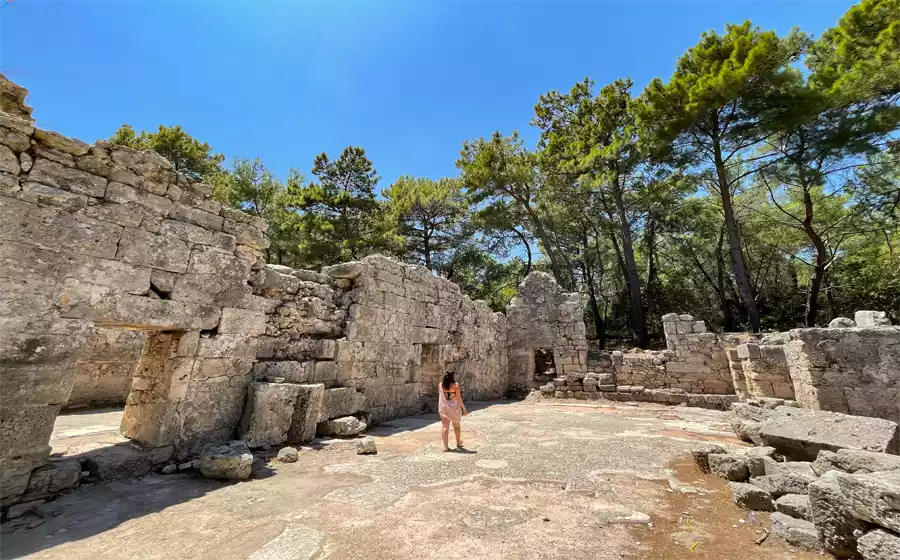Phaselis Ancient City and beach