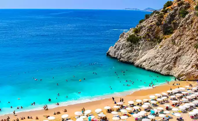 Famous Turquoise Waters Kaputas Beach, Antalya