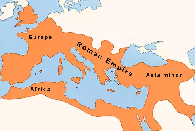 Asia minor ancient Roman and Byzantine map
