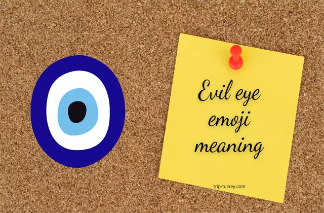 Evil eye emoji meaning 