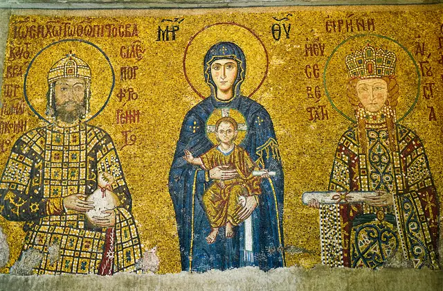 John Komnenos II and Irene - Hagia Sophia Mosaics